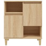 vidaXL Buffets 2 Pièces chêne sonoma 60x35x70 cm bois d'ingénierie