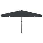 vidaXL Parasol de jardin Anthracite 395 x 395 x 245 cm Polyester