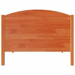 vidaXL Cadre de lit sans matelas cire marron 90x190 cm bois pin massif