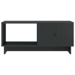 vidaXL Table basse Noir 90 x 50 x 40 cm Bois d'ingénierie