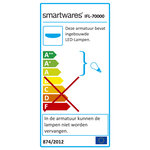 Smartwares luminaire à led avec capteur de mouvement 60x50x7 5cm blanc