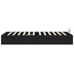 vidaXL Cadre de lit ottoman Chêne noir 80 5 x 200 cm Bois d'ingénierie