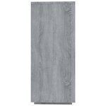 vidaXL Buffet sonoma gris 120x30x75 cm bois d'ingénierie