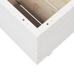 vidaXL Jardinière blanc 80x80x49 5 cm bois de pin massif