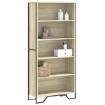 vidaXL Bibliothèque chêne sonoma 80x31x169 cm bois d'ingénierie
