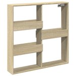 vidaXL Armoire murale chêne sonoma 80x15x80 cm bois d'ingénierie