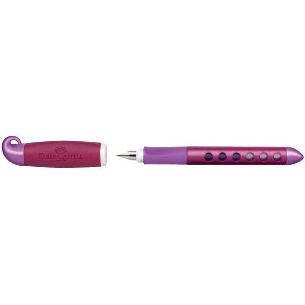Stylo plume Educatif Scribolino Gaucher Mûre FABER-CASTELL