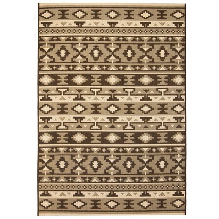 Vidaxl tapis extérieur/intérieur style sisal 140x200cm design ethnique