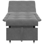 vidaXL Canapé-Lit Gris foncé 67 x 194 x 82 cm