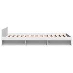 vidaXL Cadre de lit avec tiroir sans matelas blanc 90x200 cm