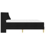 vidaXL Cadre de lit avec matelas Noir 180 x 200 cm Polyester