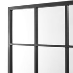 Miroir mural rectangulaire 90 x 60 cm noir mat 03_0007900