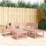 vidaXL Salon de jardin 5 Pièces bois massif de douglas