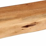 vidaXL Étagères murales 2 Pièces 80x20x3 5 cm bois massif d'acacia