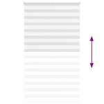 vidaXL Store zèbre blanc 120x200 cm largeur du tissu 125 9cm polyester