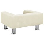 vidaXL Canapé pour enfants crème 50x40x26 5 cm velours