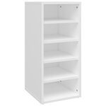 vidaXL Armoires à chaussures 2Pièces Blanc 31 5x35x70cm Bois d'ingénierie