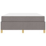 vidaXL Lit à ressorts avec matelas Taupe et blanc 140 x 190 cm tissu