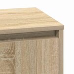 vidaXL Cabinet de chevet avec Chêne sonoma 39 x 34.5 x 50 cm