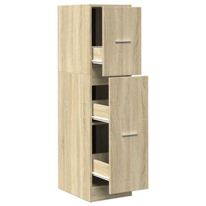 vidaXL Armoire d'apothicaire chêne sonoma 30x41x118 cm bois ingénierie