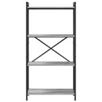 vidaXL Bibliothèque Sonoma gris 60 x 30 x 118 cm Bois d'ingénierie
