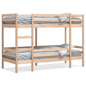 vidaXL Lit superposé sans matelas 80x200 cm bois de pin massif
