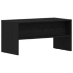 vidaXL Meuble TV chêne noir 80x40x40 cm bois d'ingénierie