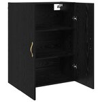 vidaXL Meuble mural Chêne noir 69 5 x 34 x 90 cm Bois d'ingénierie