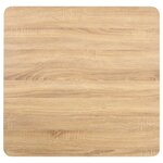 vidaXL Table de bistro marron clair 80x80 cm MDF