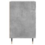 vidaXL Table de chevet gris béton 40x40x66 cm bois d'ingénierie