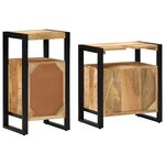 vidaXL Ensemble de mobilier de salle de bain avec stockage 2 Pièces