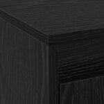 vidaXL Meuble TV Noir 139 5 x 34 x 50 cm Bois d'ingénierie