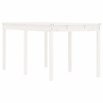 vidaXL Table de jardin blanc 159 5x82 5x76 cm bois massif de pin