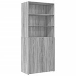 vidaXL Buffet haut sonoma gris 80x42 5x249 cm bois d'ingénierie