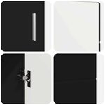 vidaXL Buffet FLORIN Noir 88 5 x 30 5 x 55 5 cm Bois d'ingénierie