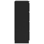 vidaXL Buffet Noir 60x35x98 5 cm Bois d'ingénierie