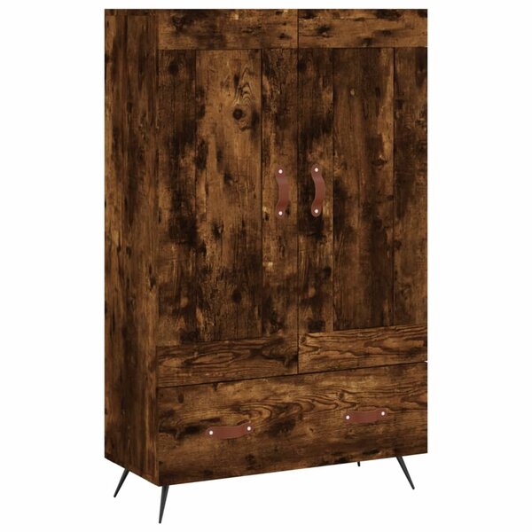vidaXL Buffet haut chêne fumé 69 5x31x115 cm bois d'ingénierie