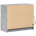 vidaXL Buffet avec LED gris béton 72x34x61 cm bois d'ingénierie