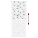 vidaXL Store enrouleur de douche 90x240 cm largeur du tissu 86 cm