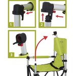Eurotrail Chaise de camping Petit Jr. Vert citron