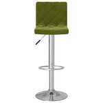 vidaXL Tabourets de bar lot de 2 vert clair velours