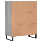 vidaXL Buffet sonoma gris 69 5x34x90 cm bois d'ingénierie
