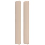 vidaXL Tête de lit avec oreilles Cappuccino 93x16x118/128cm Similicuir