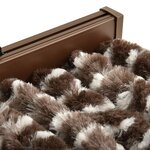 vidaXL Moustiquaire Marron et blanc 100x220 cm Chenille