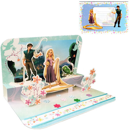 Carte 3d disney - raiponce