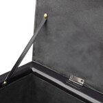 vidaXL Banc long de rangement bois marron