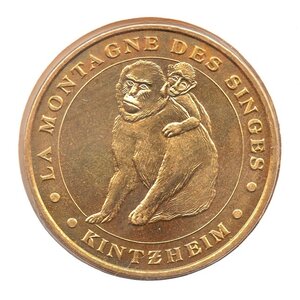 Mini médaille monnaie de paris 2007 - la montagne des singes