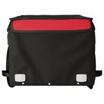 vidaXL Remorque de vélo noir et rouge 30 kg fer