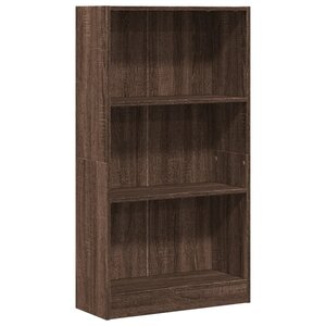 vidaXL Bibliothèque chêne marron 60x24x109 cm bois d'ingénierie