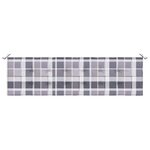 vidaXL Coussin de banc de jardin motif à carreaux gris 180x50x4 cm